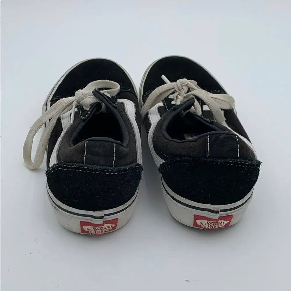 Vans Kids Black and White Sneakers boys size 5